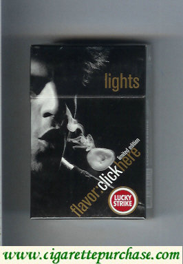 Lucky Strike FlavorChickHere Limited Edition Lights hard box cigarettes